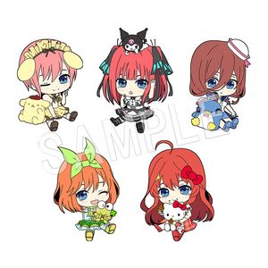 五等分の花嫁∬×サンリオキャラクターズ_ぺたん娘トレーディングラバーストラップ【コンプリートBOX】