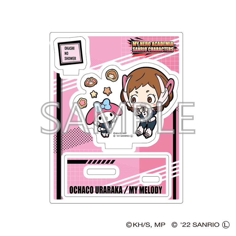 僕のヒーローアカデミア×サンリオ_アクリルスタンドB (麗日・マイメロディ)