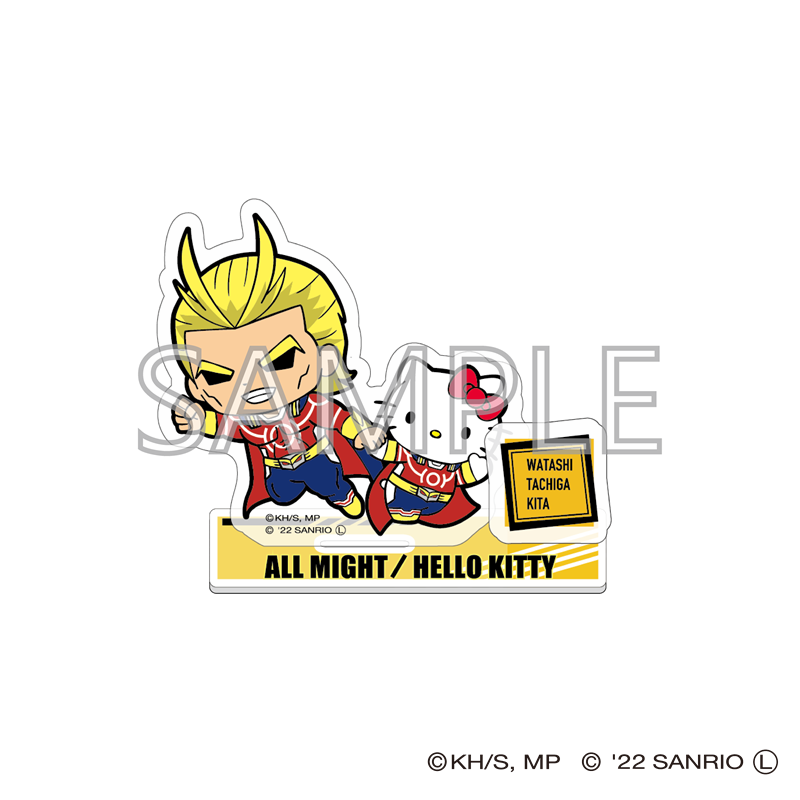 僕のヒーローアカデミア サンリオ アクリルスタンドb オールマイト ハローキティ 公式グッズ 公式ライセンス商品専門サイト Colleize コレイズ