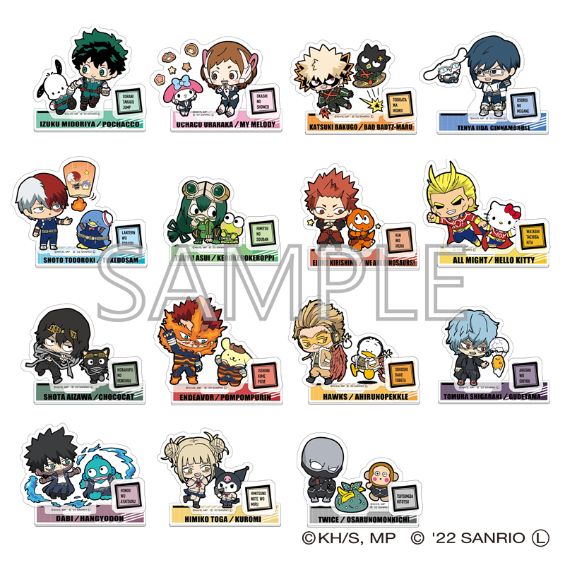 僕のヒーローアカデミア サンリオ アクリルスタンドb トガ クロミ 公式グッズ 公式ライセンス商品専門サイト Colleize コレイズ