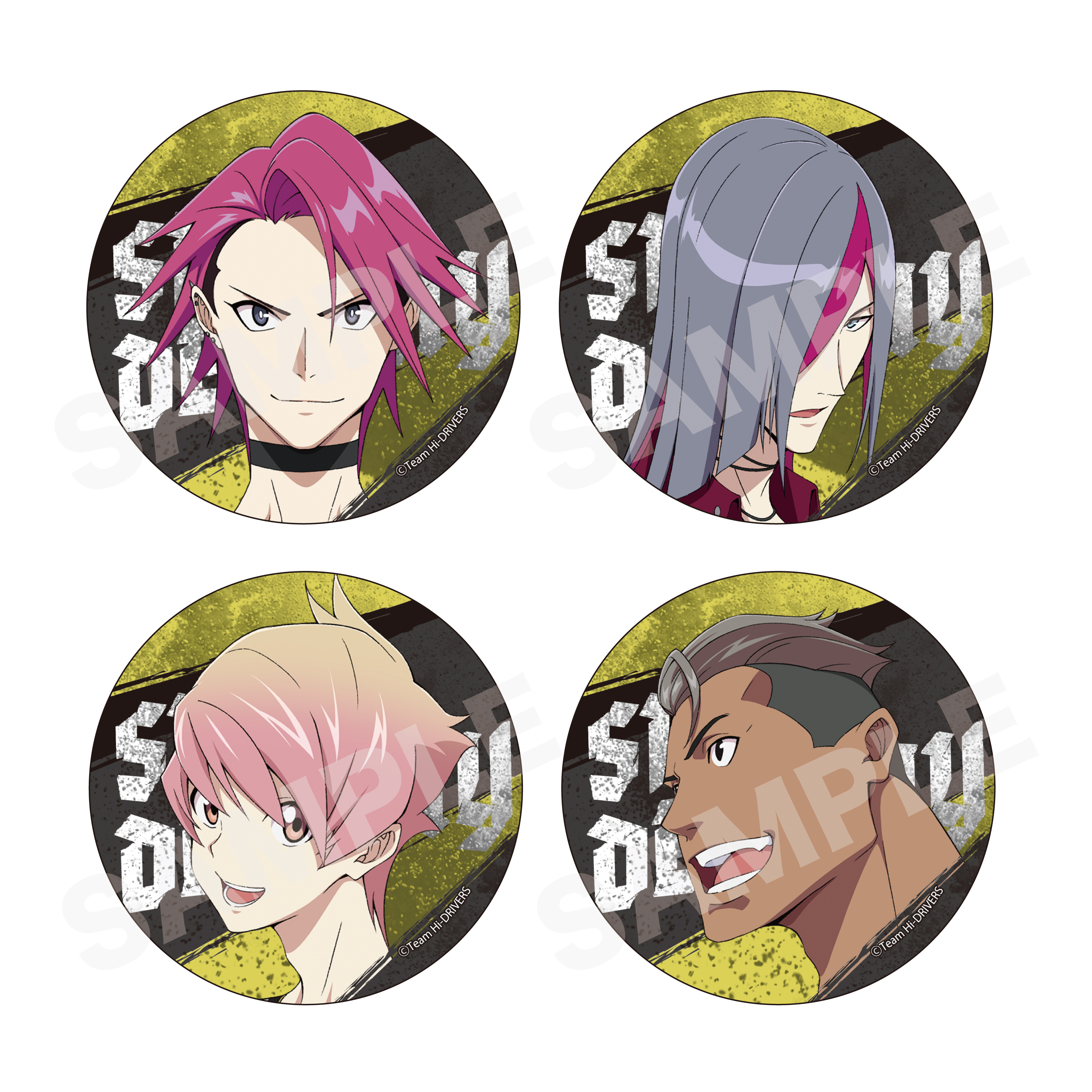 ハイドライバーズ_メタリック缶バッジ /01 第1弾 BOXB 1BOX