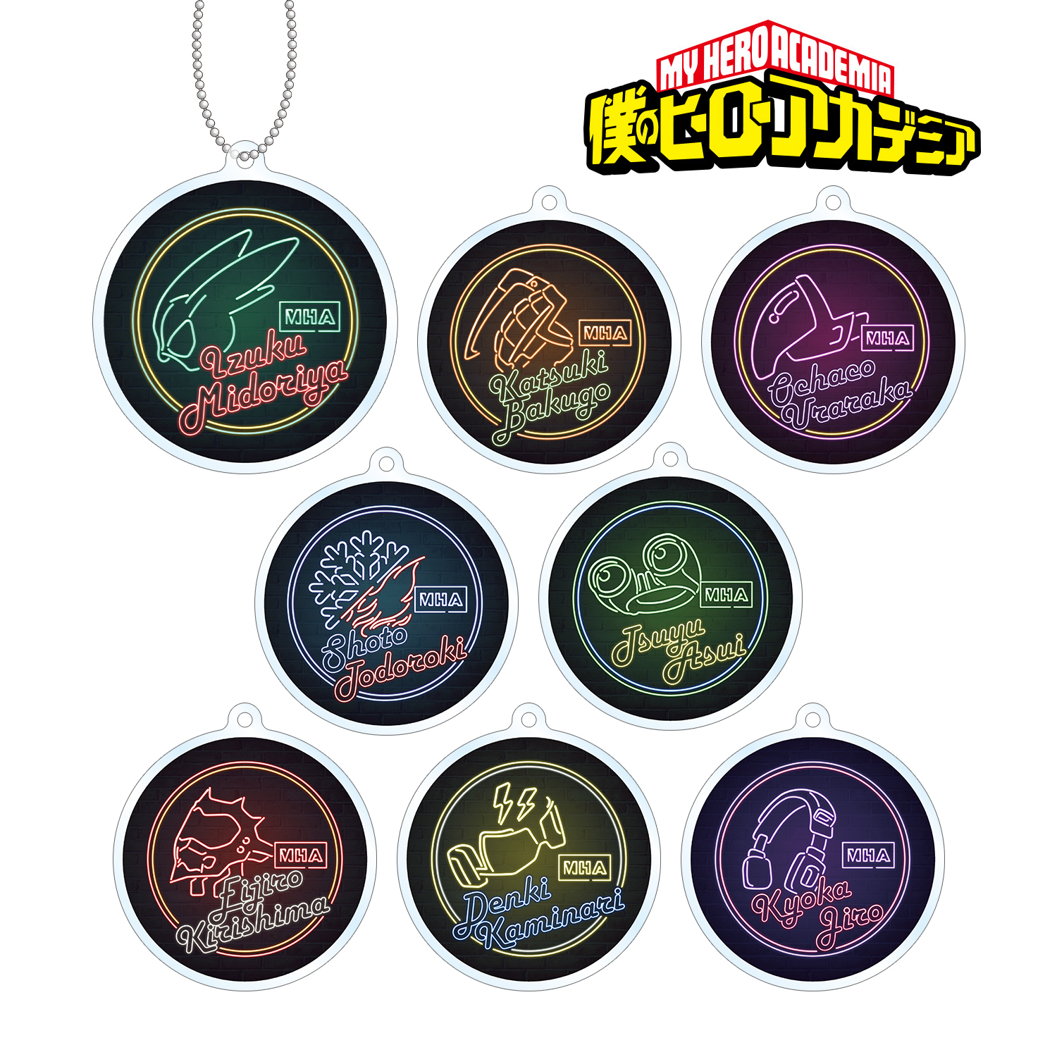 僕のヒーローアカデミア_トレーディング Ani-Neon アクリルキーホルダー(単位/BOX)