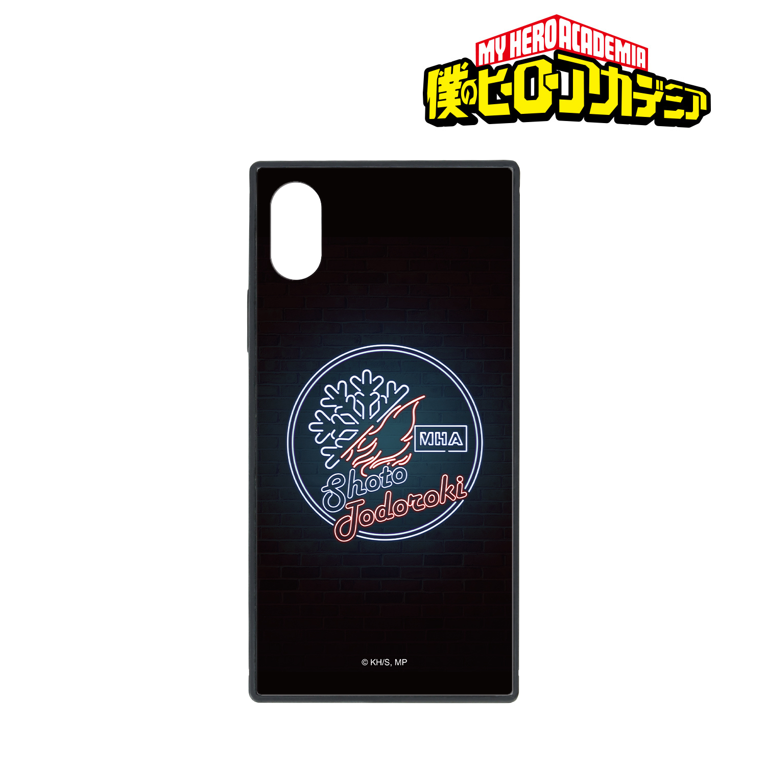 僕のヒーローアカデミア_轟焦凍 Ani-Neon 強化ガラスiPhoneケース(対象機種/iPhone 12 Pro Max)