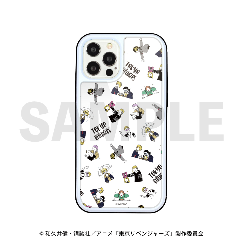 東京リベンジャーズ_ガラススマホケース17.総柄C(iPhone13mini)