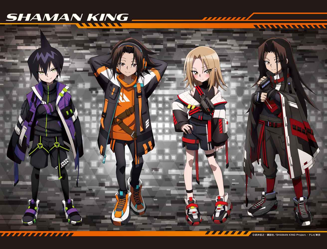 SHAMAN KING_描き下ろしB2タペストリー【サイバーパンクVer