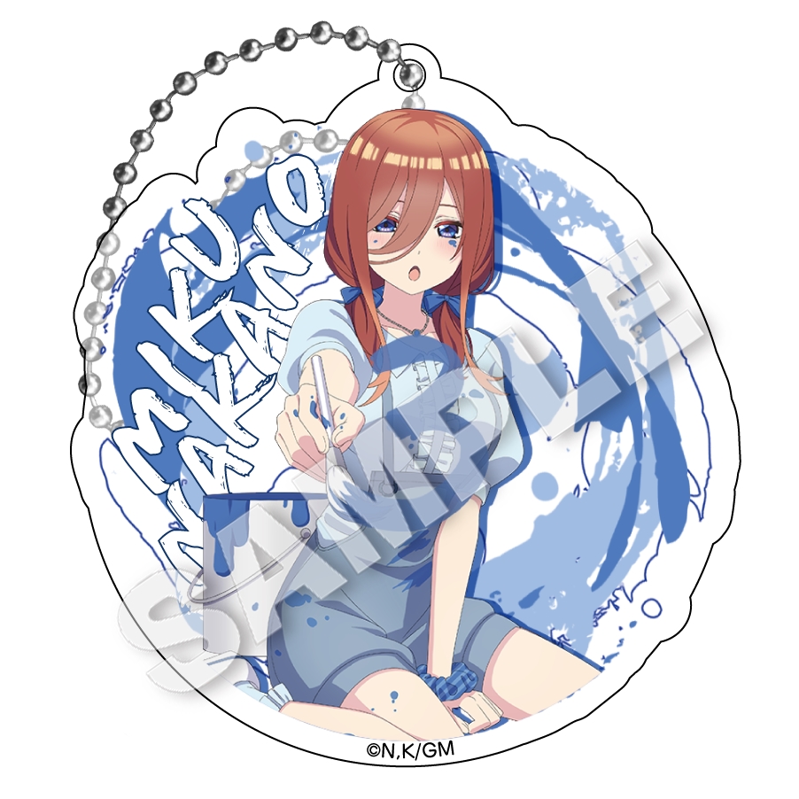 映画 五等分の花嫁_アクリルキーホルダー GRAFFITI GIRL 中野三玖