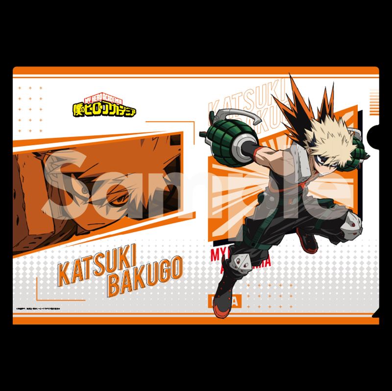 僕のヒーローアカデミア_クリアファイル 6期アクション版権? (爆豪勝己)