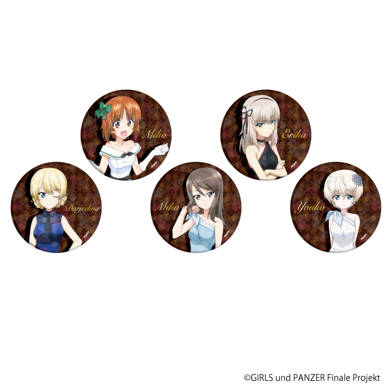 ガールズ＆パンツァー_ホログラム缶バッジ(65mm)01/制服ドレス