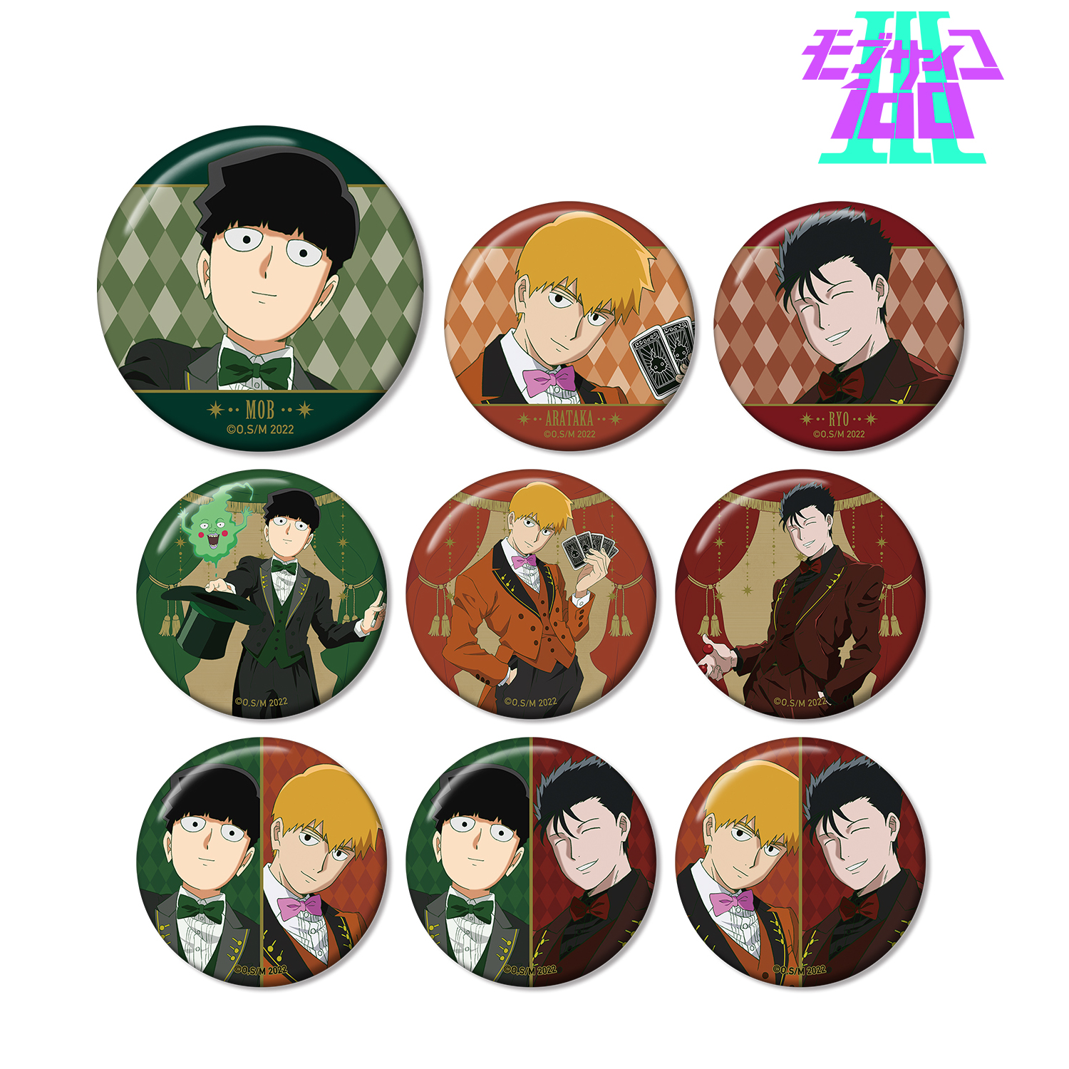 モブサイコ100 描き下ろしイラスト マジシャンver トレーディング缶バッジ 単位 Box 公式グッズ 公式ライセンス商品専門サイト Colleize コレイズ