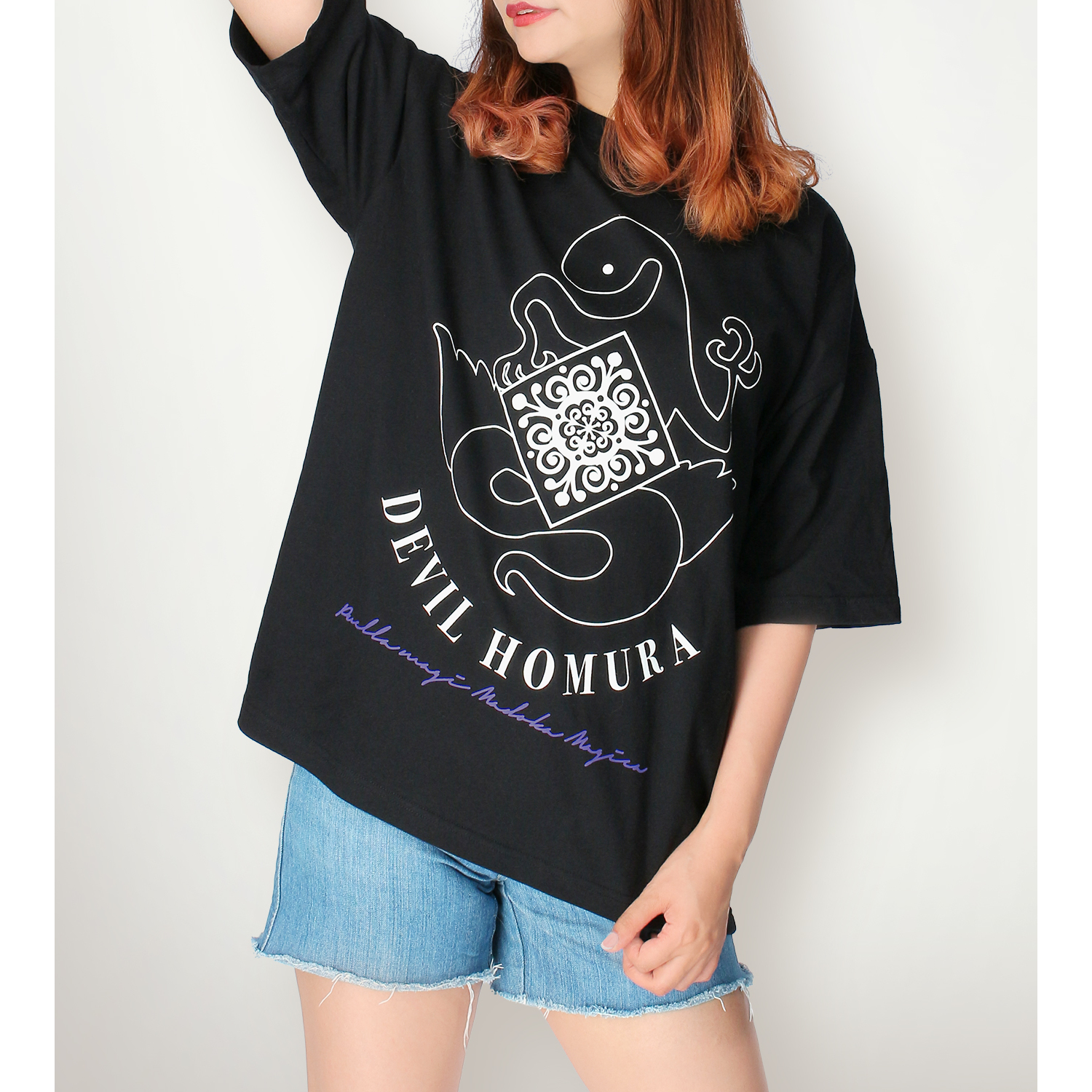 魔法少女まどか☆マギカ_悪魔ほむら BIGシルエットTシャツユニ