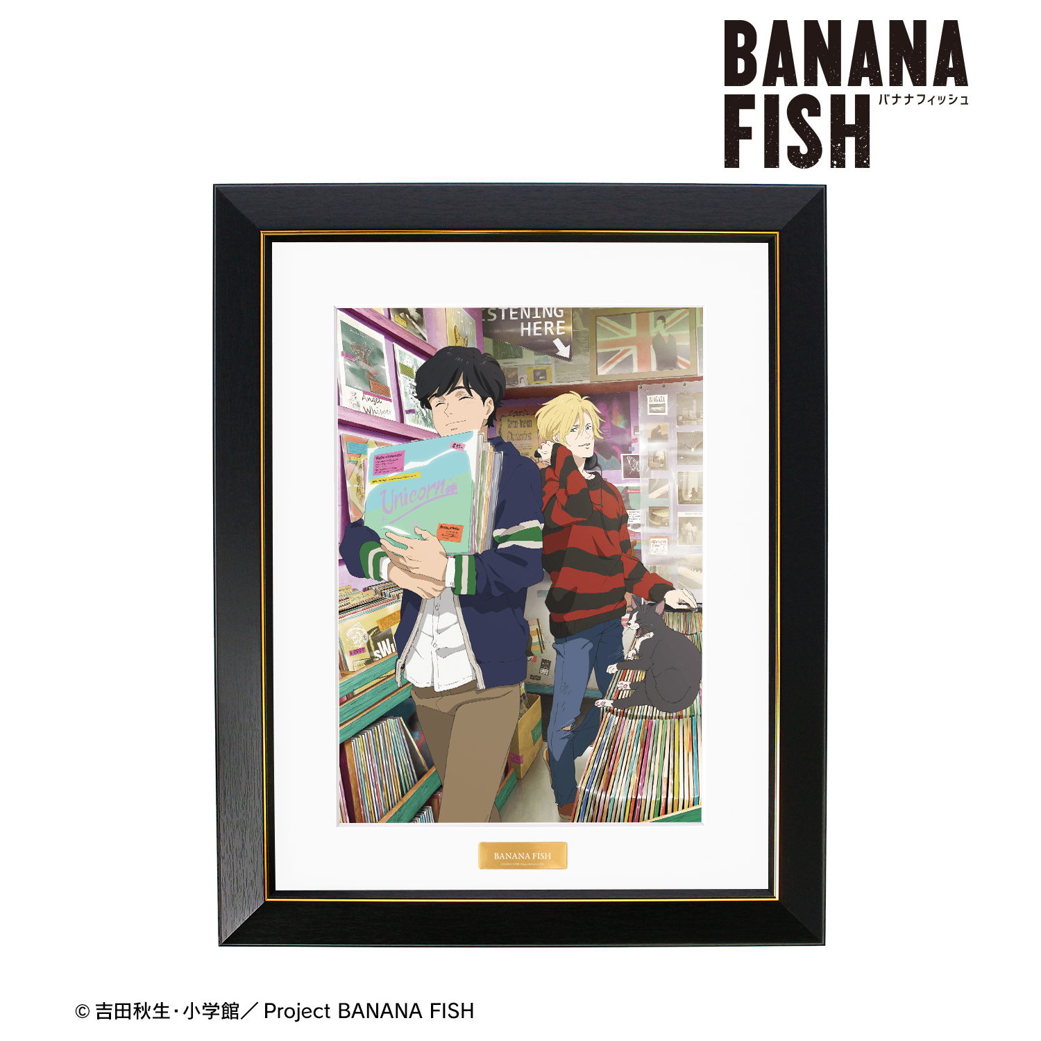 BANANA FISH_描き下ろしイラスト アッシュ・リンクス＆奥村英二 レコードショップver. キャラファイングラフ