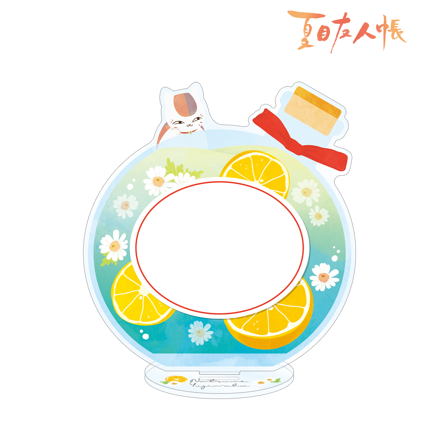 夏目友人帳_ニャンコ先生 ハーバリウム風アクリルメモスタンド