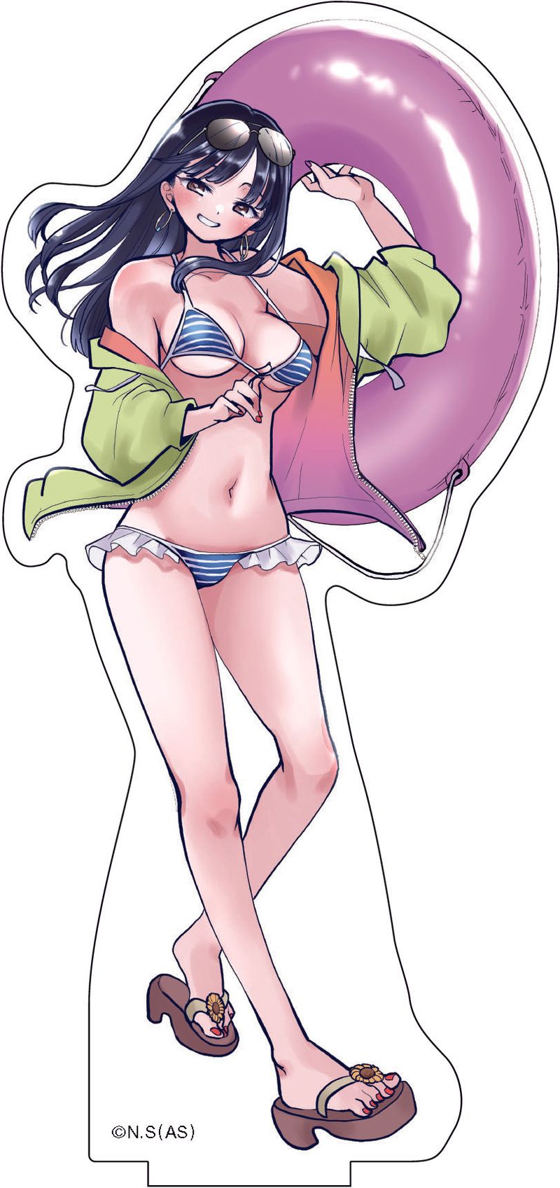 僕の心のヤバイやつ　山田杏奈　僕ヤバ　アクリルスタンド　水着 僕の心のヤバイやつ_描き下ろしBIGアクリルスタンド水着ver.①山田杏奈