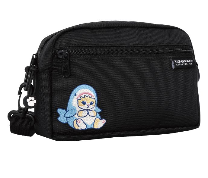 mofusand にゃんぱんつ ショルダーバッグ サメにゃん マスコット mofusand_YAKPAKコラボボックスショルダーバッグ サメにゃん