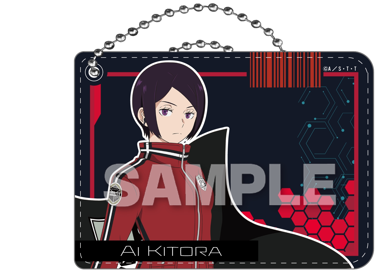 ワールドトリガー_PUレザーパスケース 木虎藍