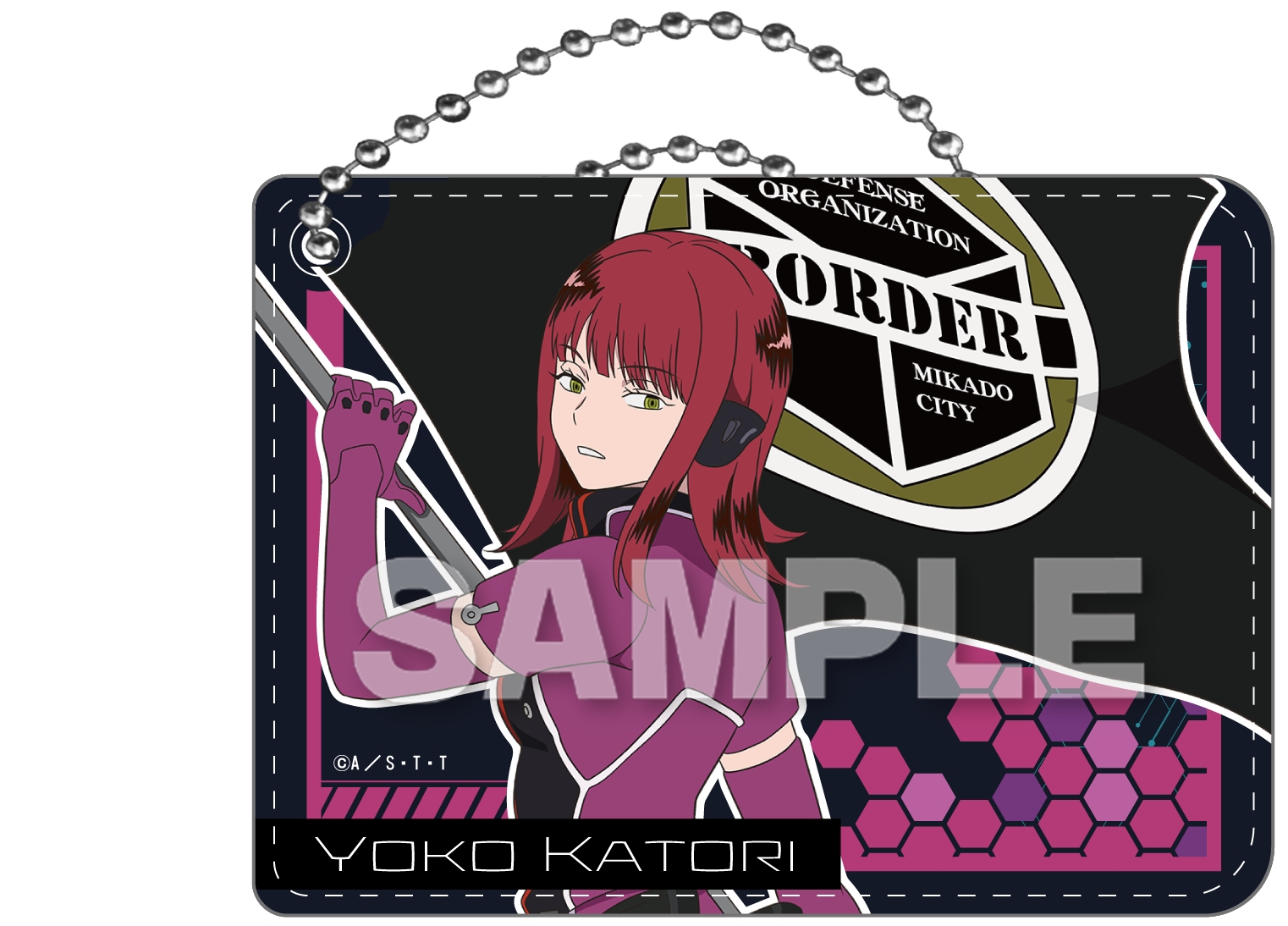 ワールドトリガー_PUレザーパスケース 香取葉子