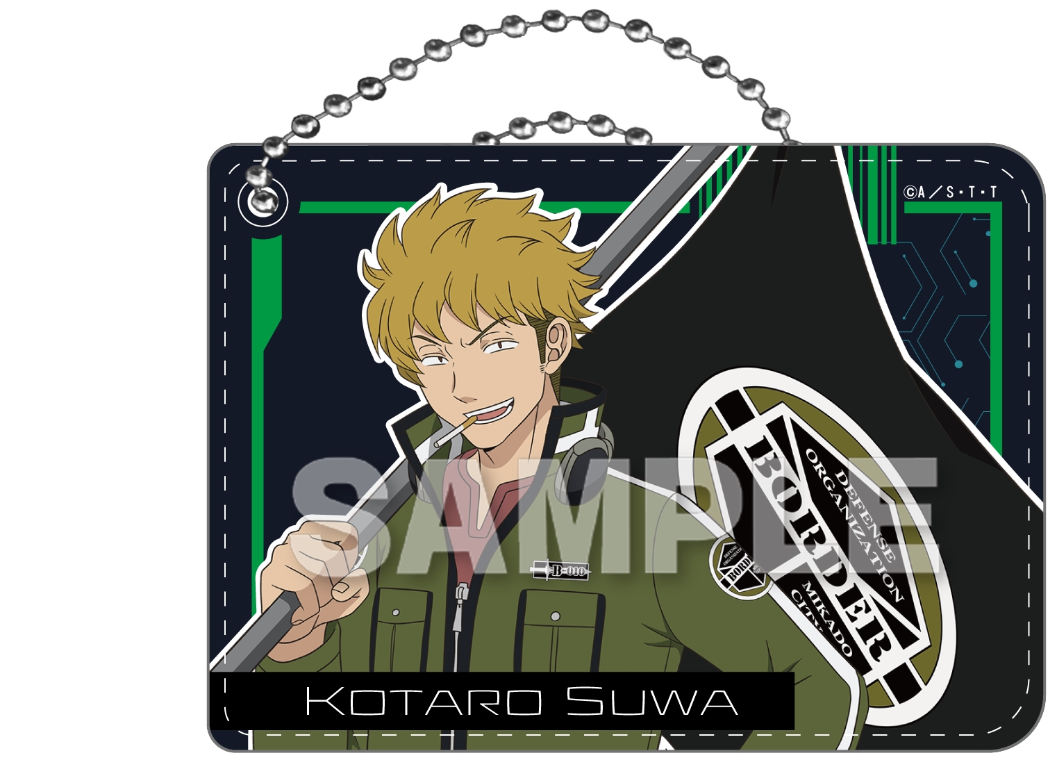 ワールドトリガー_PUレザーパスケース 諏訪洸太郎