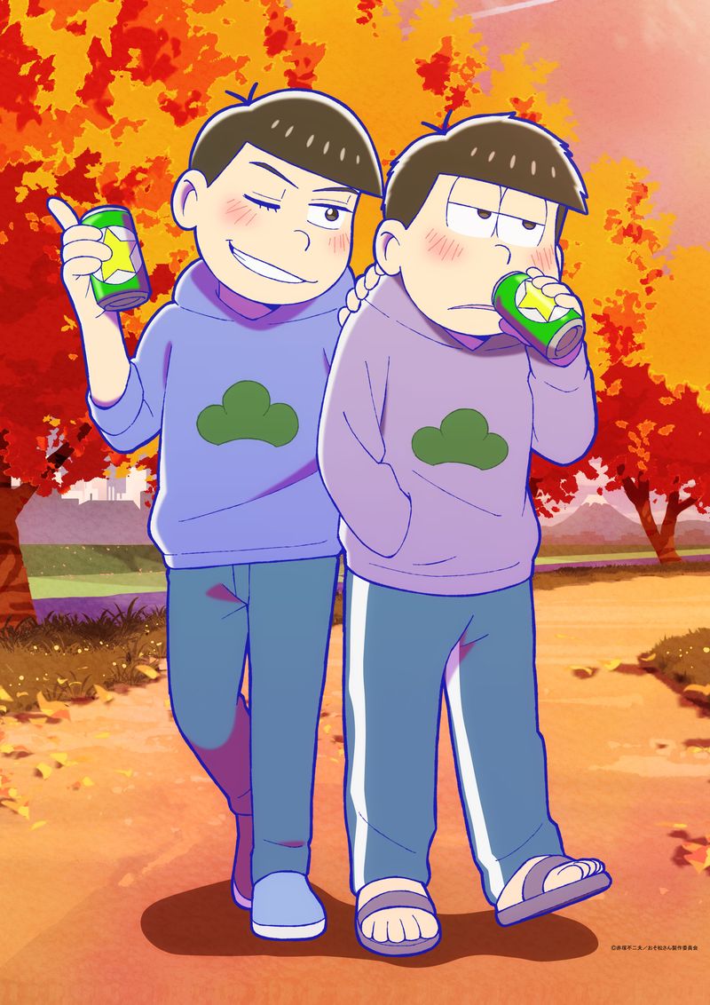おそ松さん_【描き下ろし】B3タペストリー カラ松&一松(秋) | おそ松