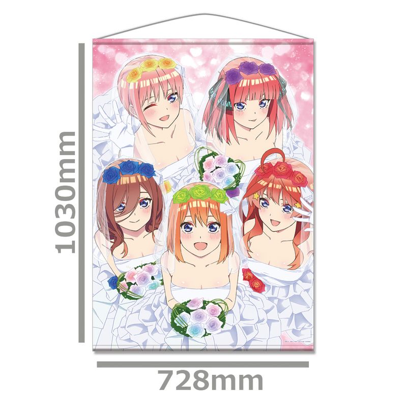 映画 五等分の花嫁_B1タペストリーC 一花&二乃&三玖&四葉&五月