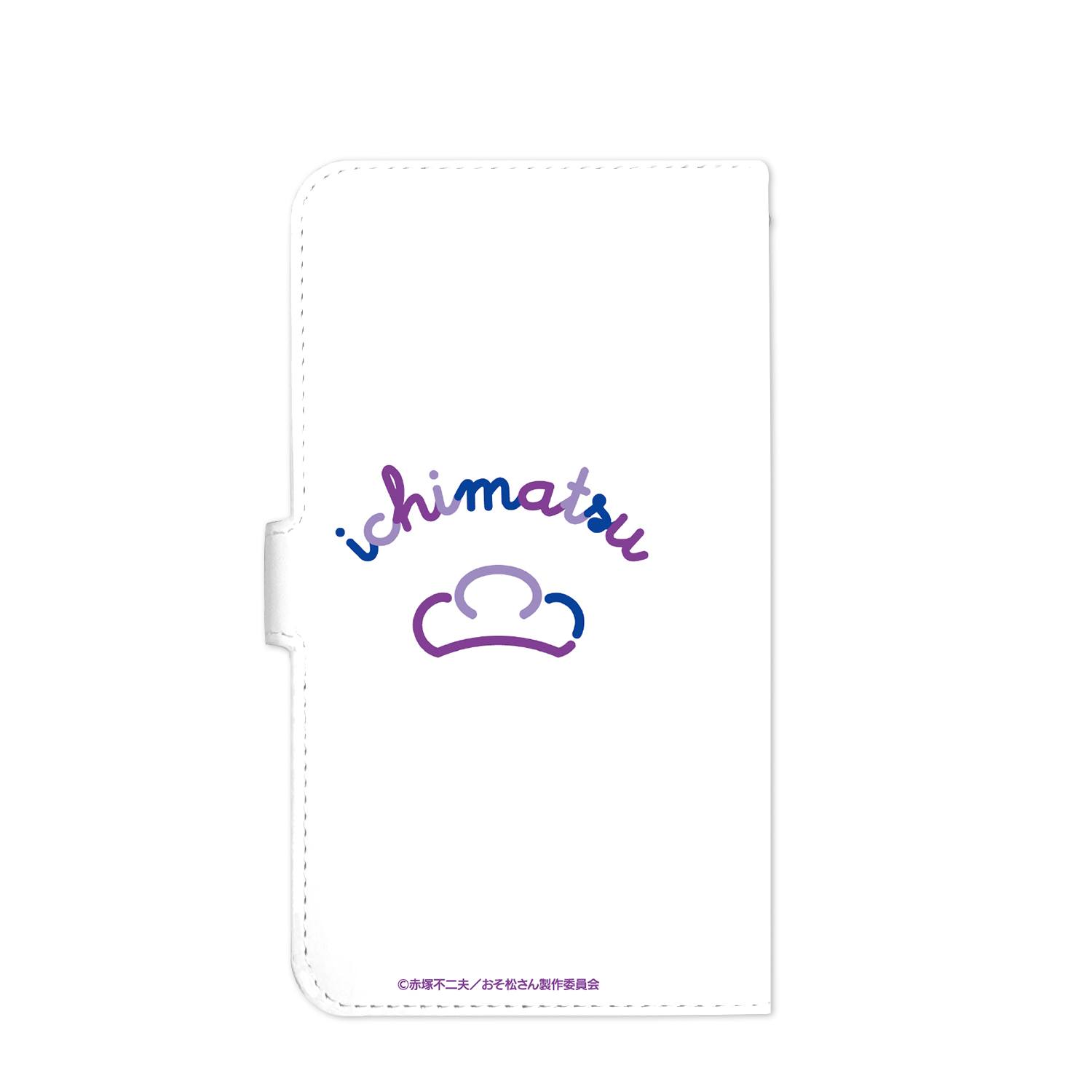 おそ松さん_ 一松 ラインアート 手帳型スマホケース(対象機種/Mサイズ