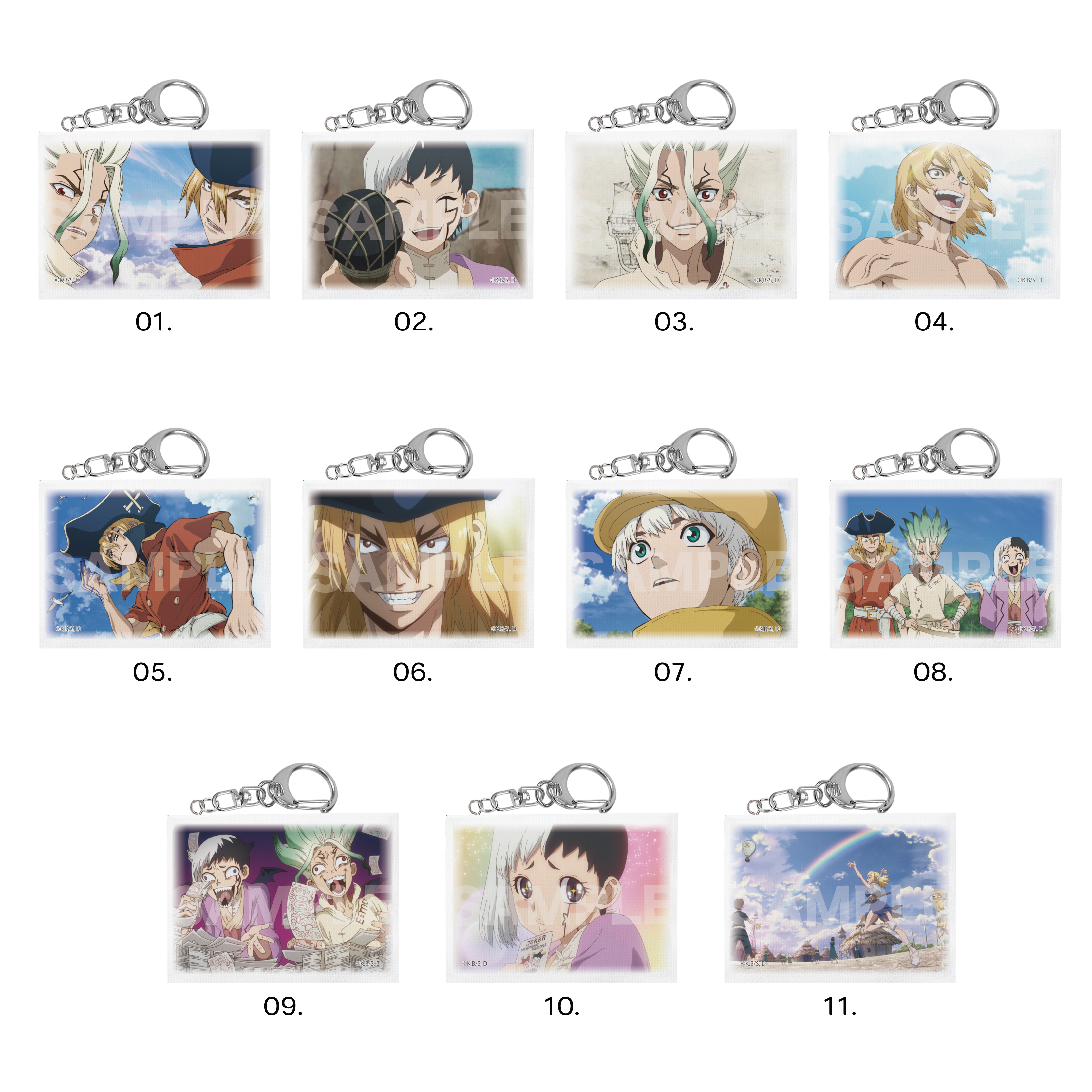 Ｄｒ．ＳＴＯＮＥ_ミニチュアキャンバスキーホルダー /01 第1弾(全11種) 1BOX