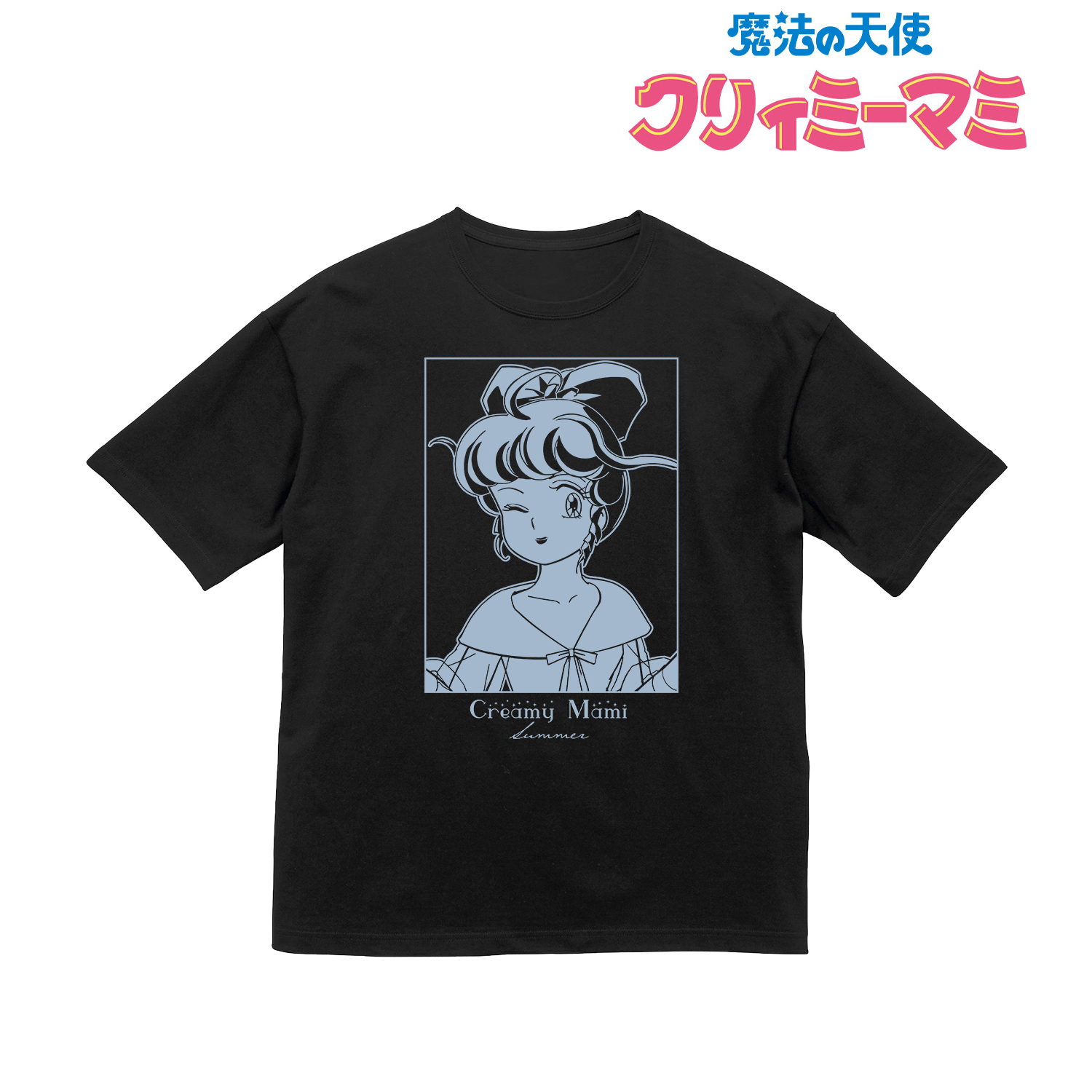 魔法の天使 クリィミーマミ_描き下ろしイラスト クリィミーマミ 夏 四季のフラワードレスver. BIGシルエットTシャツユニセックス(サイズ/L)