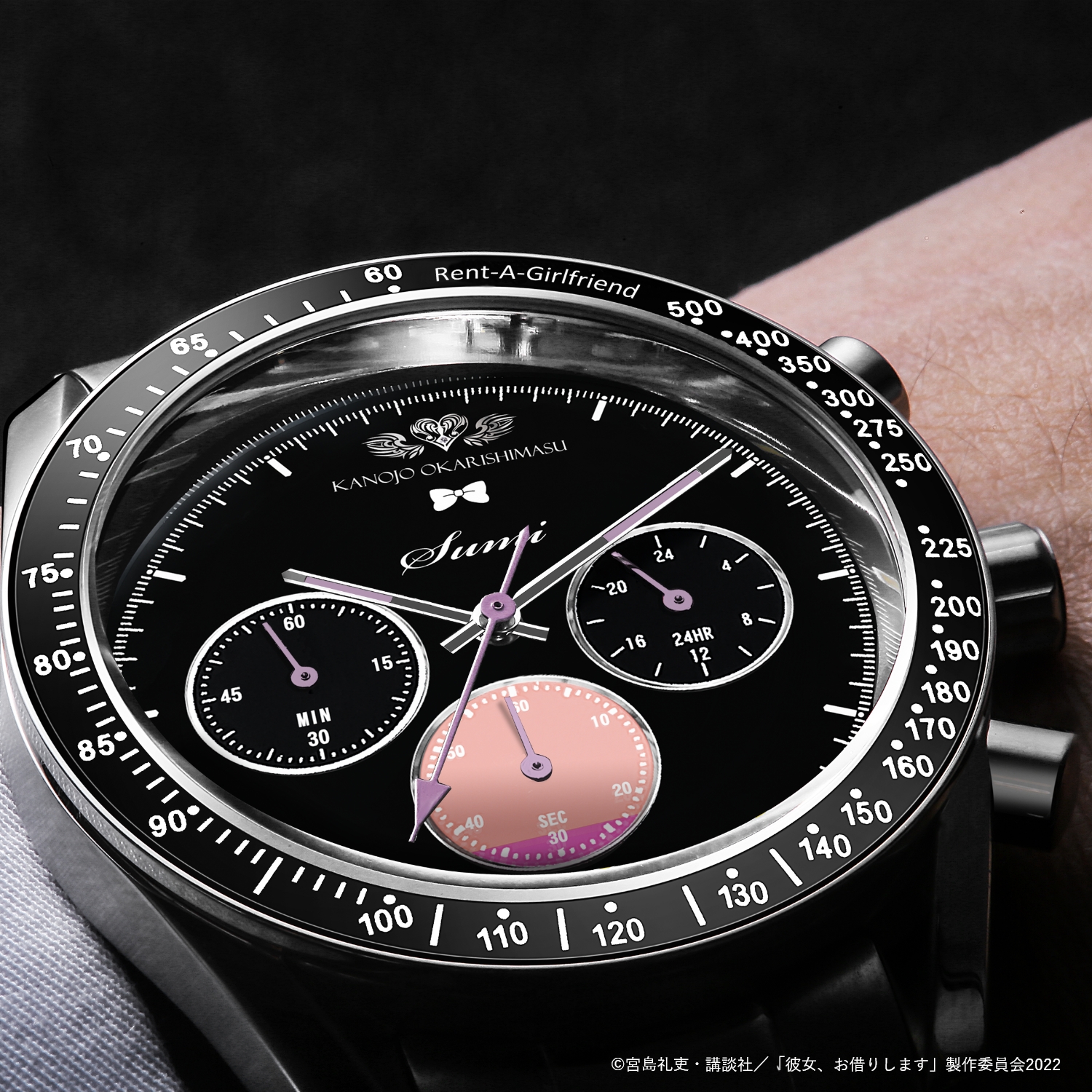 アニメ 彼女 お借りします クロノグラフ時計 桜沢墨モデル 公式グッズ 公式ライセンス商品専門サイト Colleize コレイズ