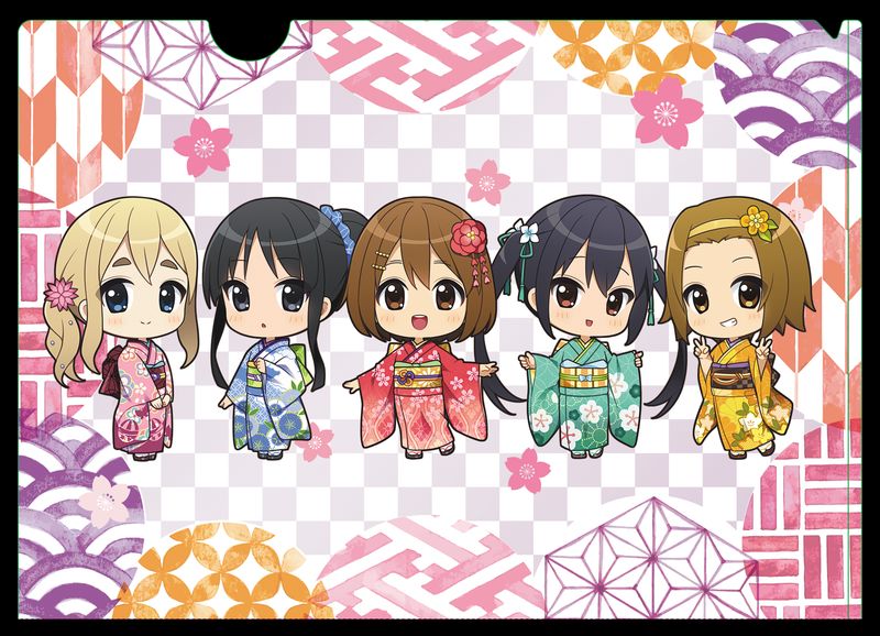けいおん！_ぷちちょこクリアファイル【着物】 | けいおん！公式グッズ