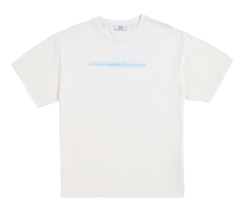 はたらく細胞_Tシャツ 血小板 Sサイズ