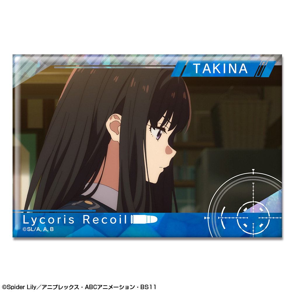 リコリス・リコイル_ ホログラム缶バッジ Ver.2 デザイン10(井ノ上たきな/A)