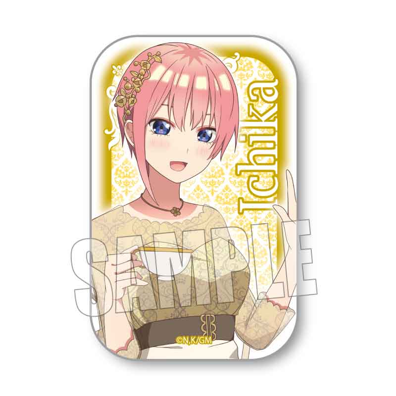 映画 五等分の花嫁_スクエア缶バッジ/中野 一花 ティーブレイクver.