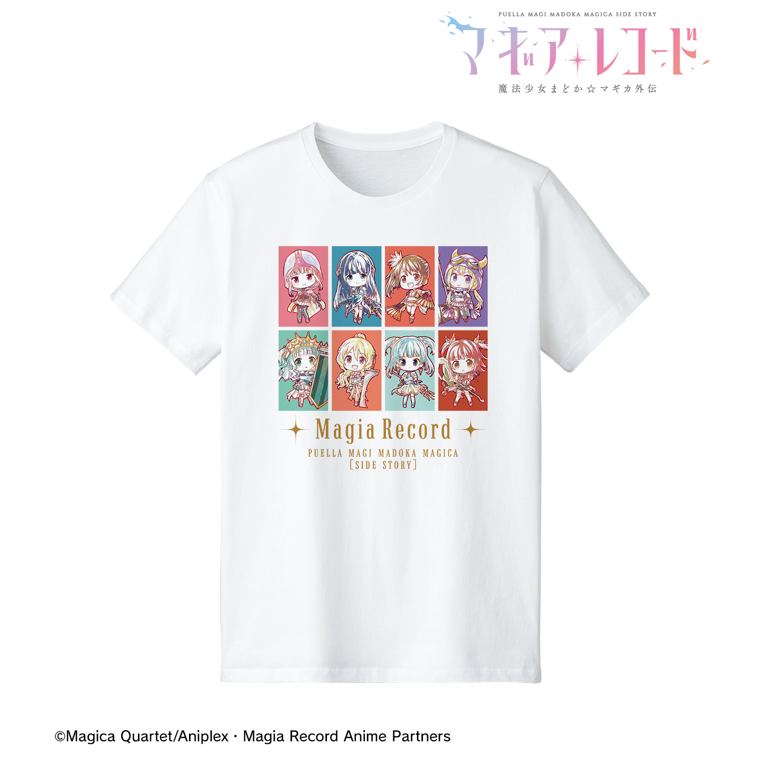 マギアレコード 魔法少女まどか☆マギカ外伝_デフォルメAni-Art Tシャツメンズ(サイズ/L)