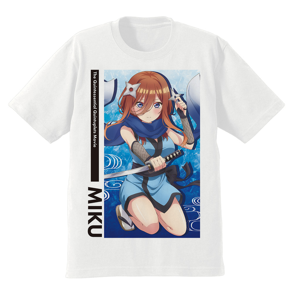 【五等分の花嫁】中野三玖　Tシャツ黒【アパレル】 五等分の花嫁 Tシャツ 三玖 L: キャラグッズ｜ムービック（movic）