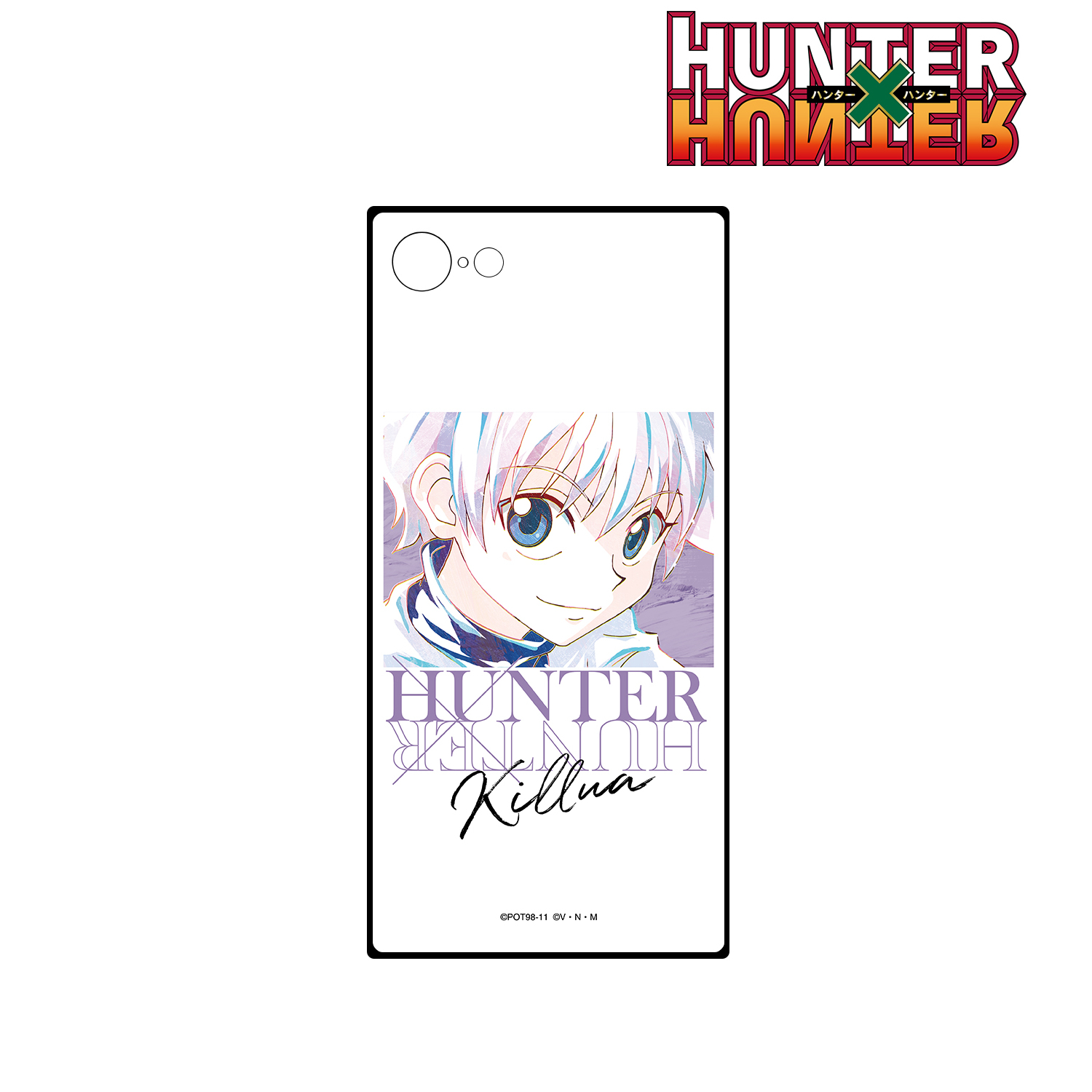 HUNTER×HUNTER_キルア Ani-Art スクエア強化ガラスiPhoneケース(対象機種/iPhone X/XS)