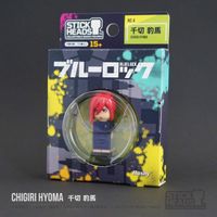 ブルーロック_バッジフィギュア「STICK HEADS / 千切 豹馬」 | ブルー