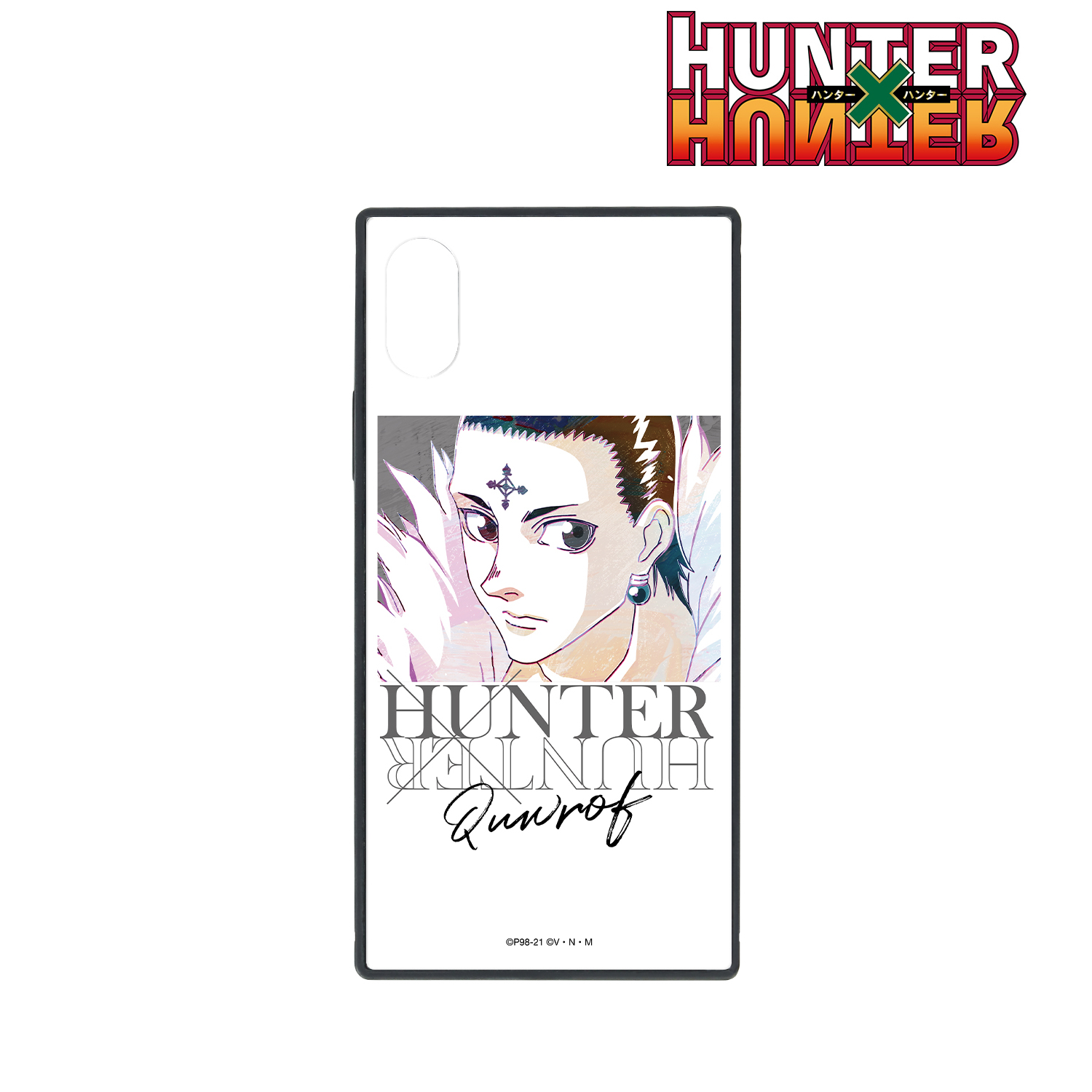 HUNTER×HUNTER_クロロ Ani-Art 第2弾 スクエア強化ガラスiPhoneケース ver.A(対象機種/iPhone 7 Plus/8 Plus)
