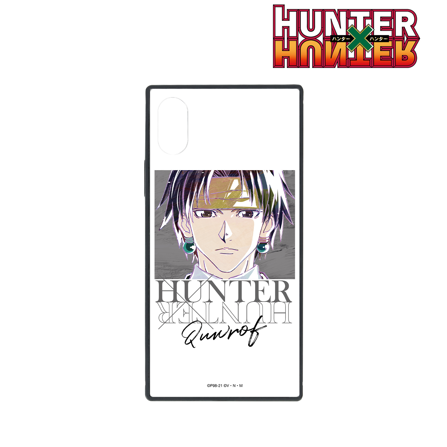 HUNTER×HUNTER ハンターハンター_クロロ Ani-Art 第2弾 スクエア強化ガラスiPhoneケース ver.B(対象機種/iPhone 7 Plus/8 Plus)