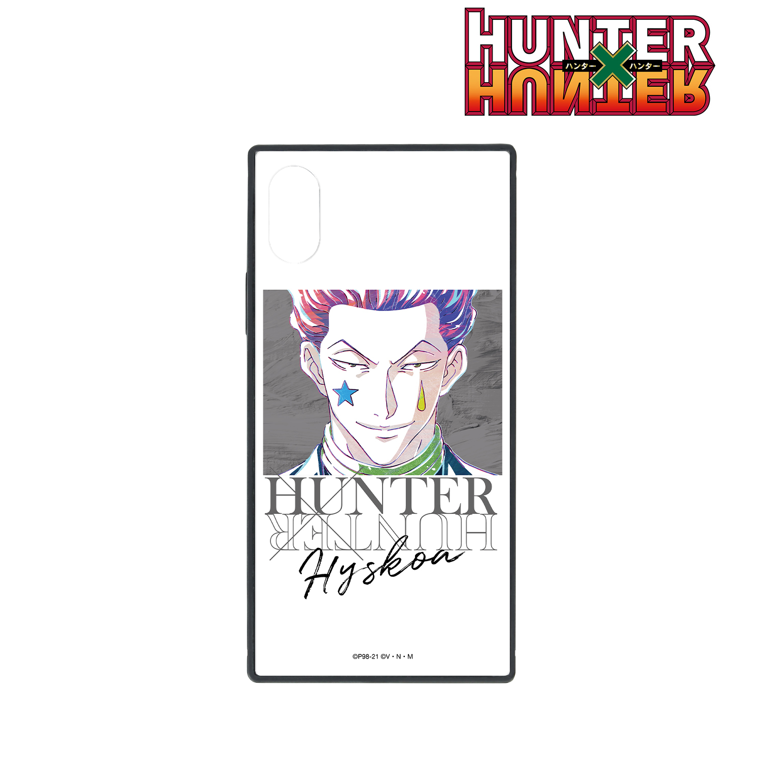 HUNTER×HUNTER_ヒソカ Ani-Art 第2弾 スクエア強化ガラスiPhoneケース(対象機種/iPhone 7 Plus/8 Plus)