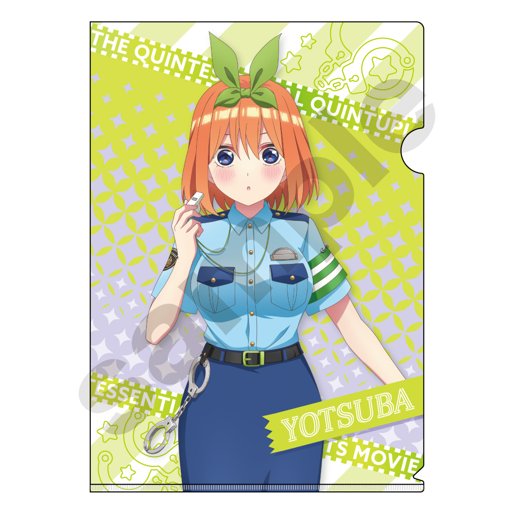 五等分の花嫁_ Police style A4クリアファイル 中野四葉