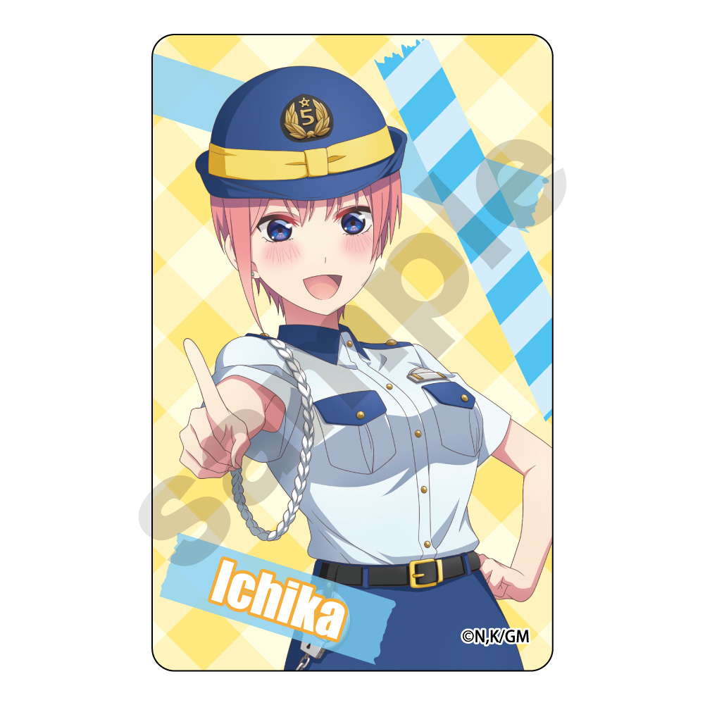 五等分の花嫁_ Police style ICカードステッカー 中野一花