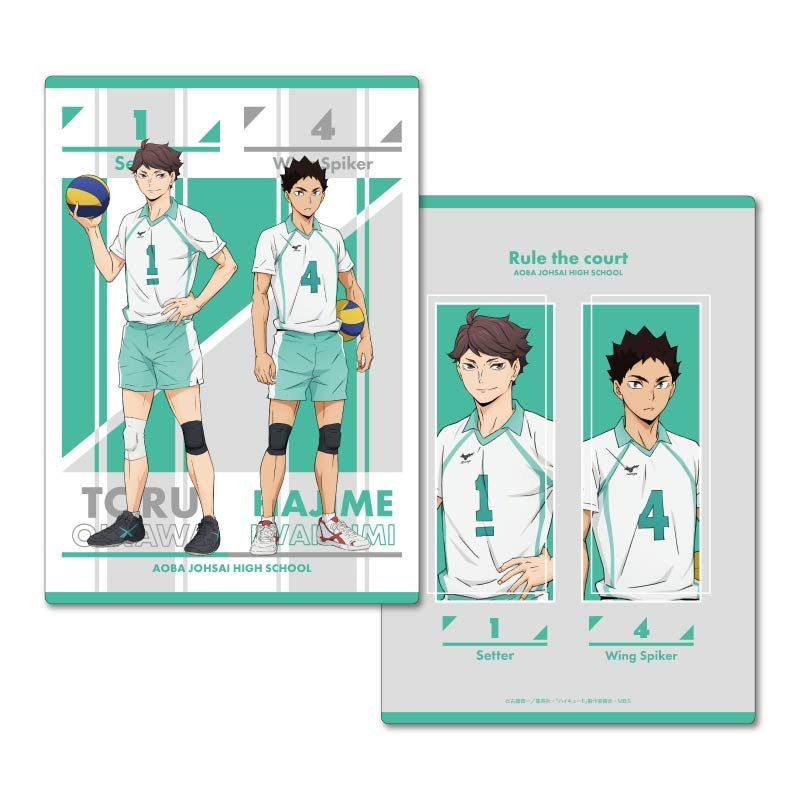 ハイキュー!!_B5サイズ下敷き B:及川徹&岩泉一 | ハイキュー!!公式