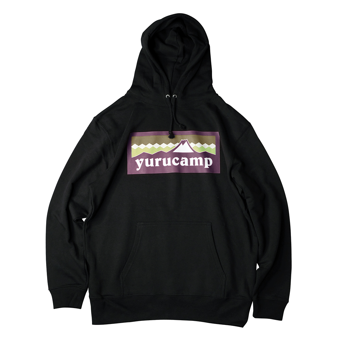 ゆるキャン△_ふじさんロゴパーカー 綾乃 M ブラック