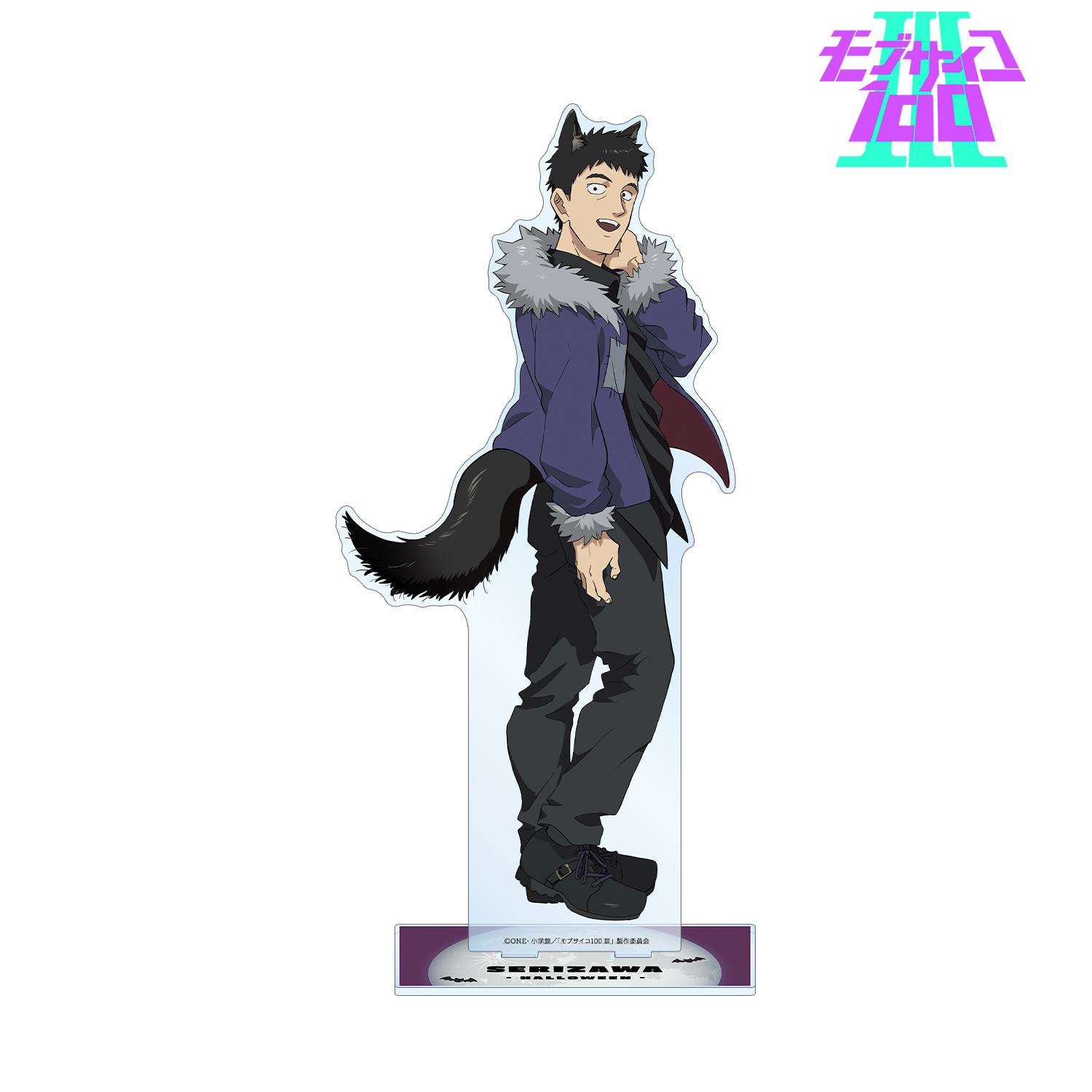 モブサイコ100 ?_描き下ろしイラスト 芹沢克也 ハロウィンver. 1/7スケール 特大アクリルスタンド