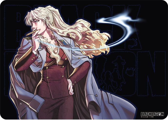 【匿名配送】ブラックラグーン　トレカアイテムくじ　ラバープレイマット　バラライカ BLACK LAGOON_キャラクター万能ラバーマット 「バラライカ」 | BLACK