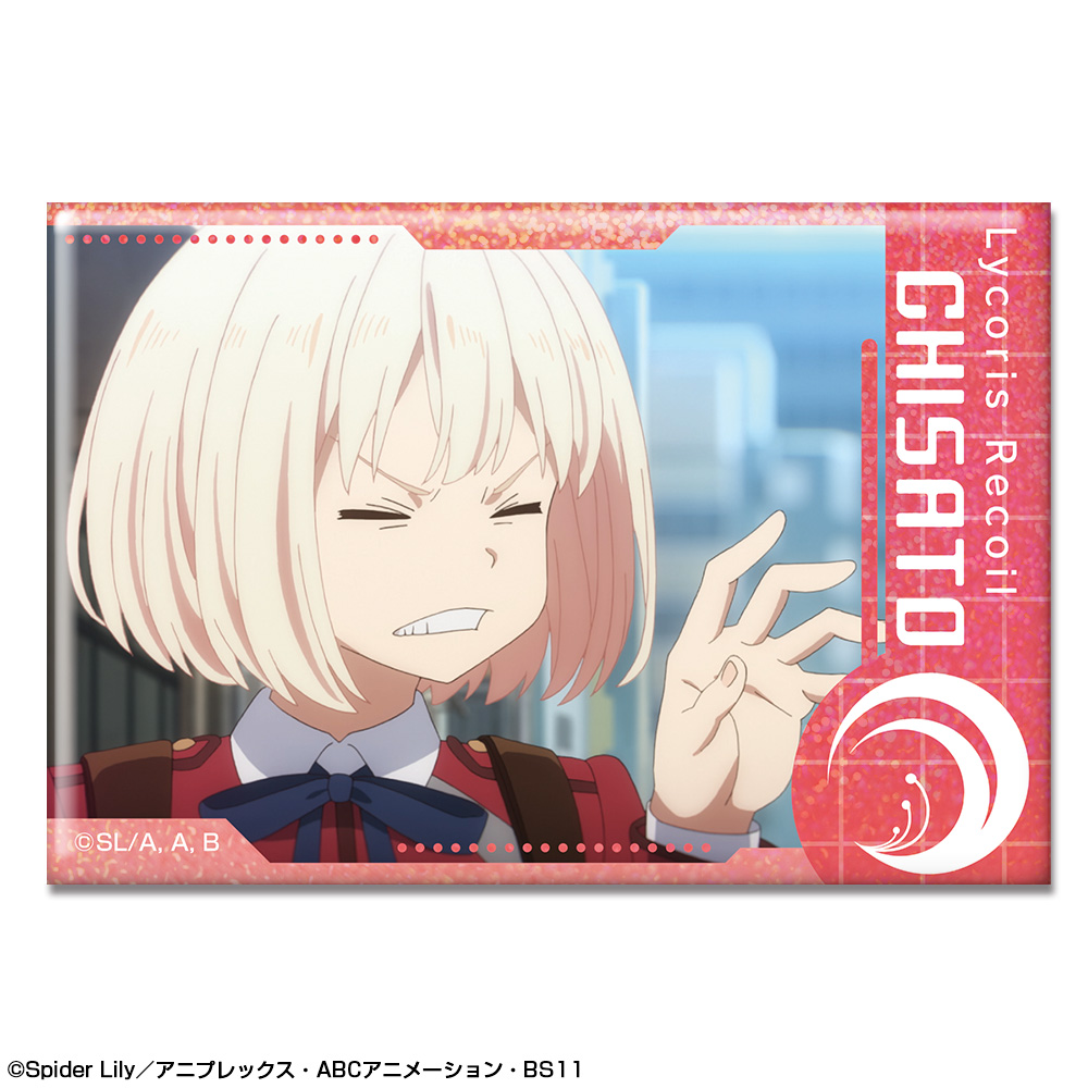 リコリス・リコイル_ホログラム缶バッジ デザイン01(錦木千束/A)