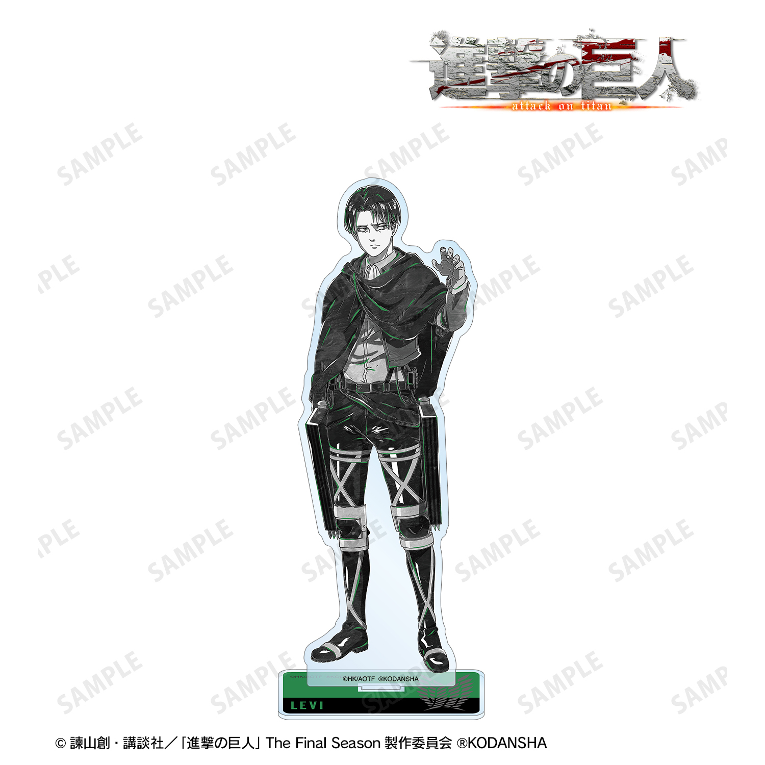 進撃の巨人_リヴァイ Ani-Art BLACK LABEL BIGアクリルスタンド