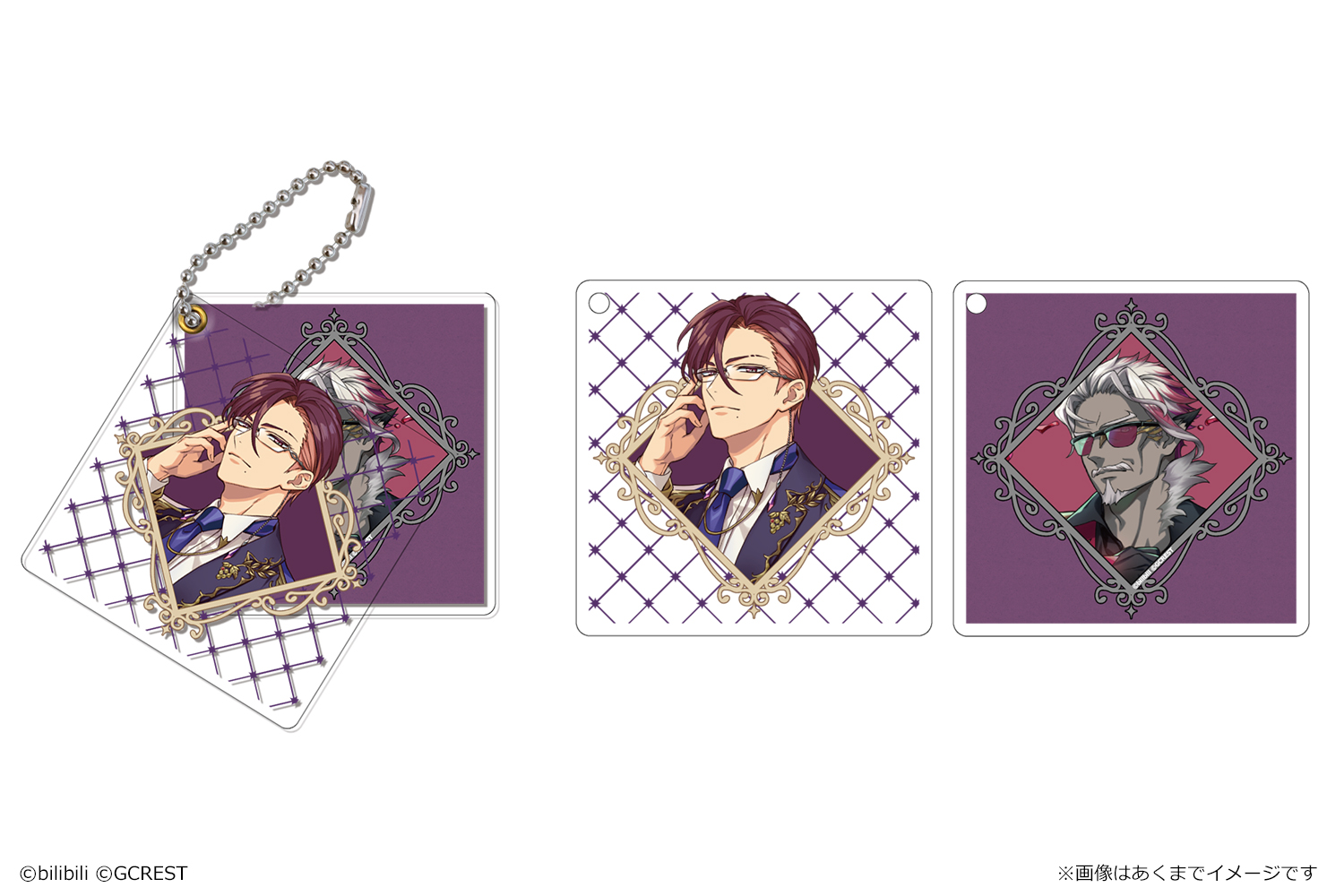 夢職人と忘れじの黒い妖精_アクリルスライドキーホルダー Vol.2 リッシュ&チェル