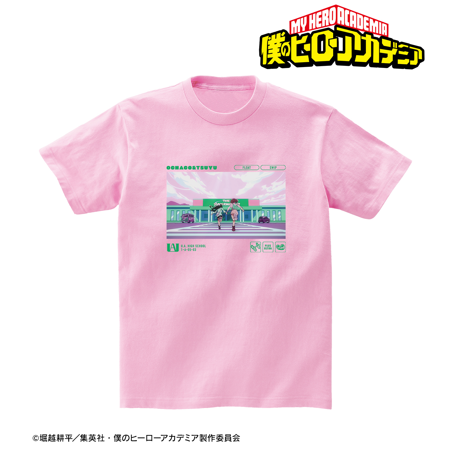 僕のヒーローアカデミア_麗日お茶子＆蛙吹梅雨 エンディングTシャツレディース(サイズ/XXL)
