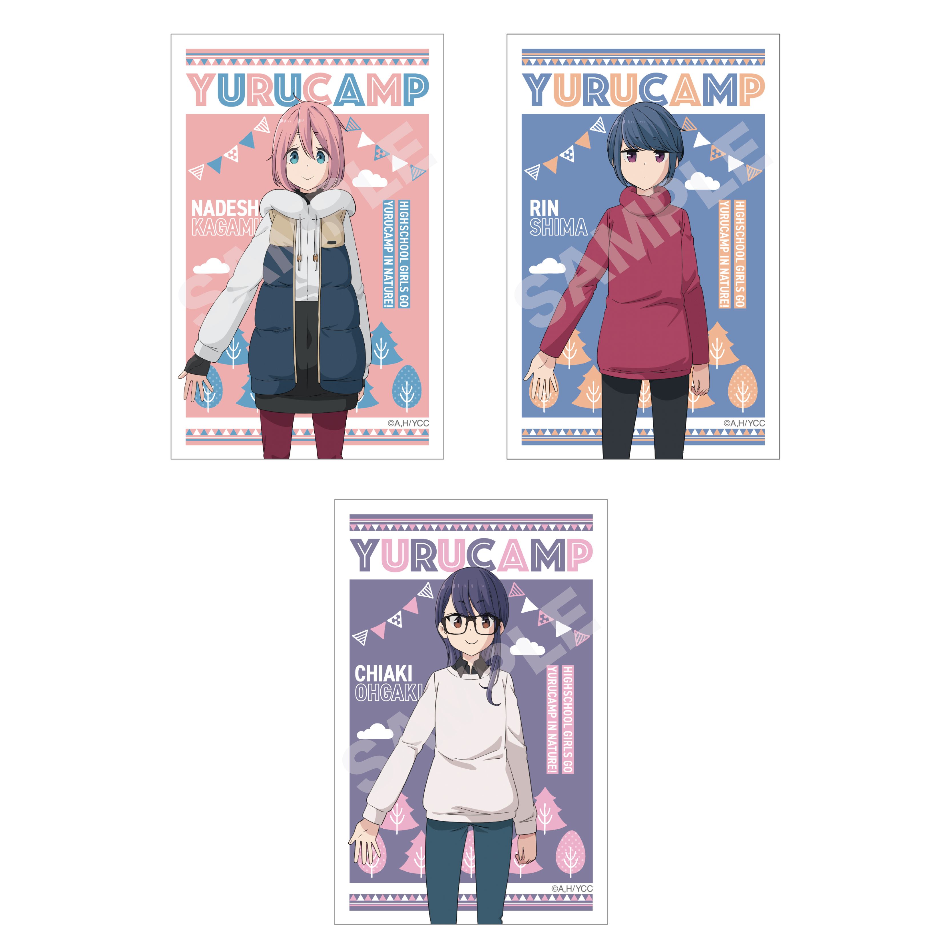 ゆるキャン△_サテン地ステッカー /01 第1弾BOXA 1BOX