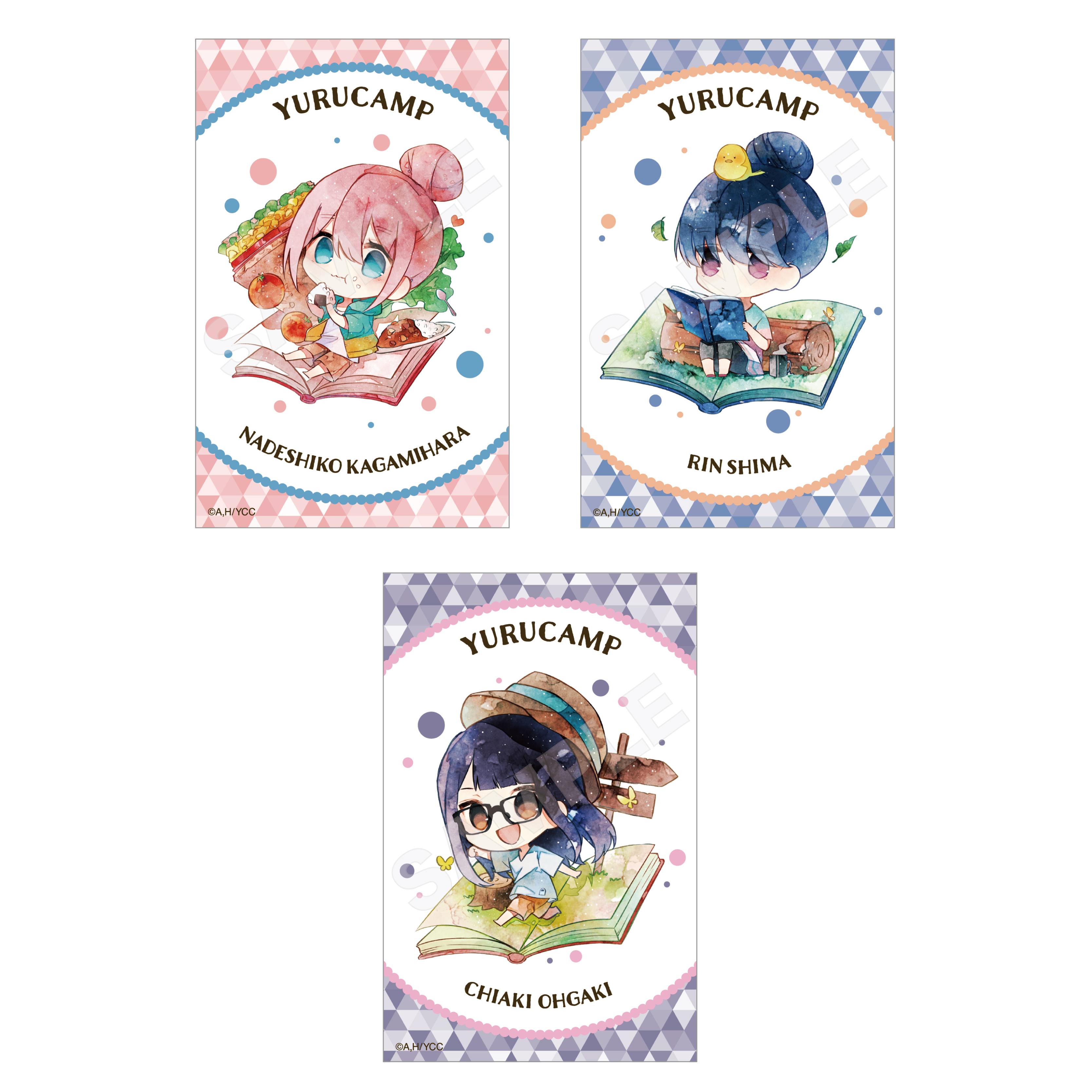 ゆるキャン△_キャラでるアート サテン地ステッカー /01 第1弾BOXB 1BOX